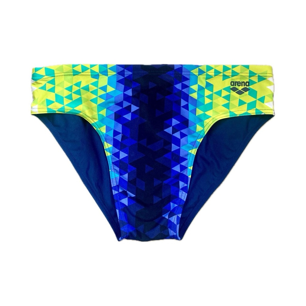 Arena Men’s Triangle Prism MaxLife 3-inch Swim Brief - 38/XL